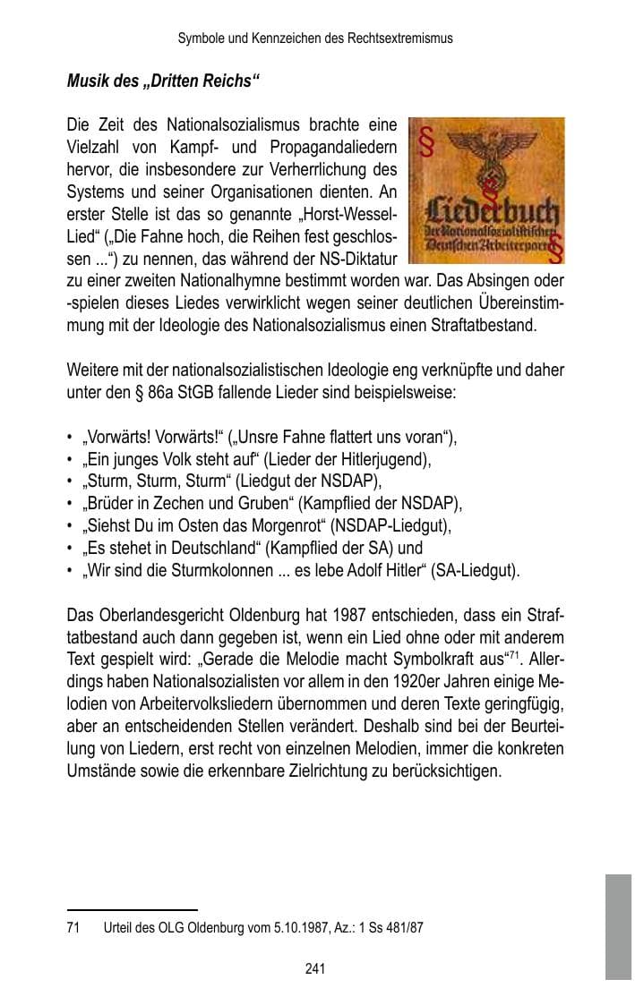 Seite 243 des Verfassungsschutzbericht 2017 Brandenburg