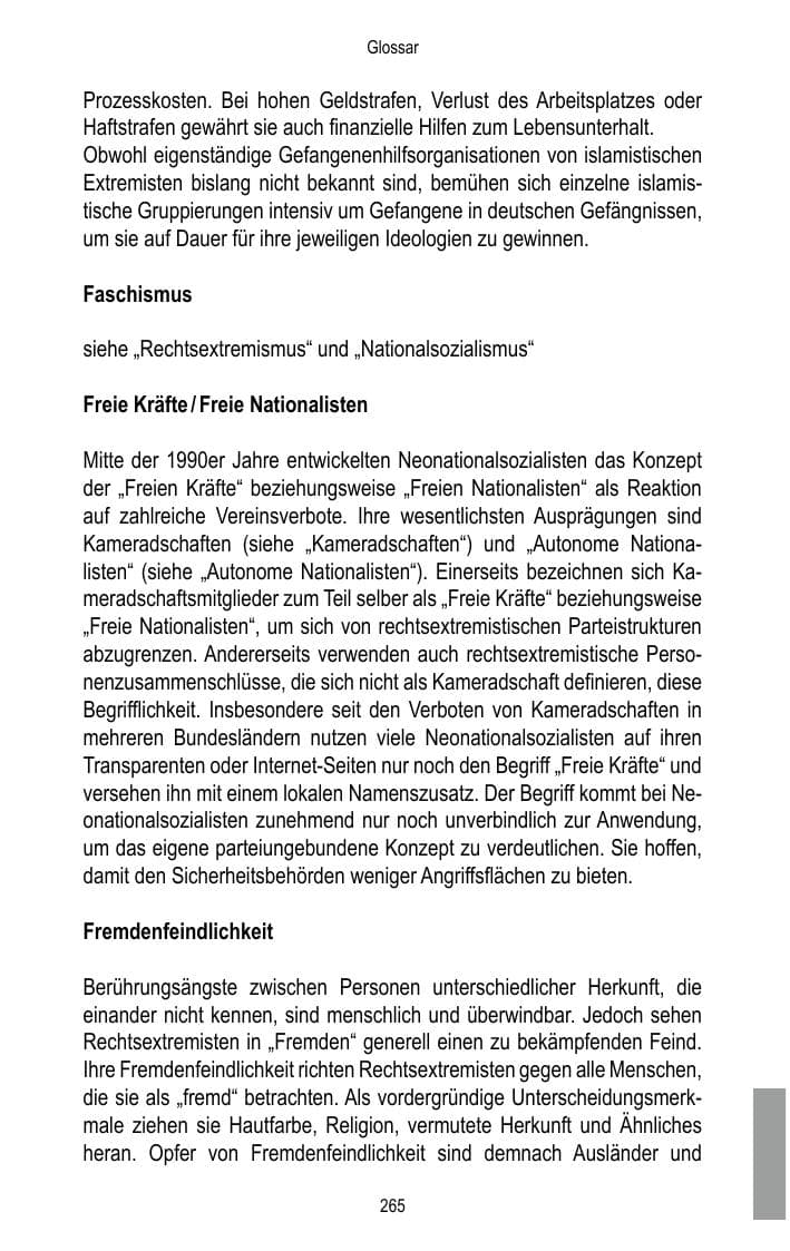 Seite 267 des Verfassungsschutzbericht 2017 Brandenburg