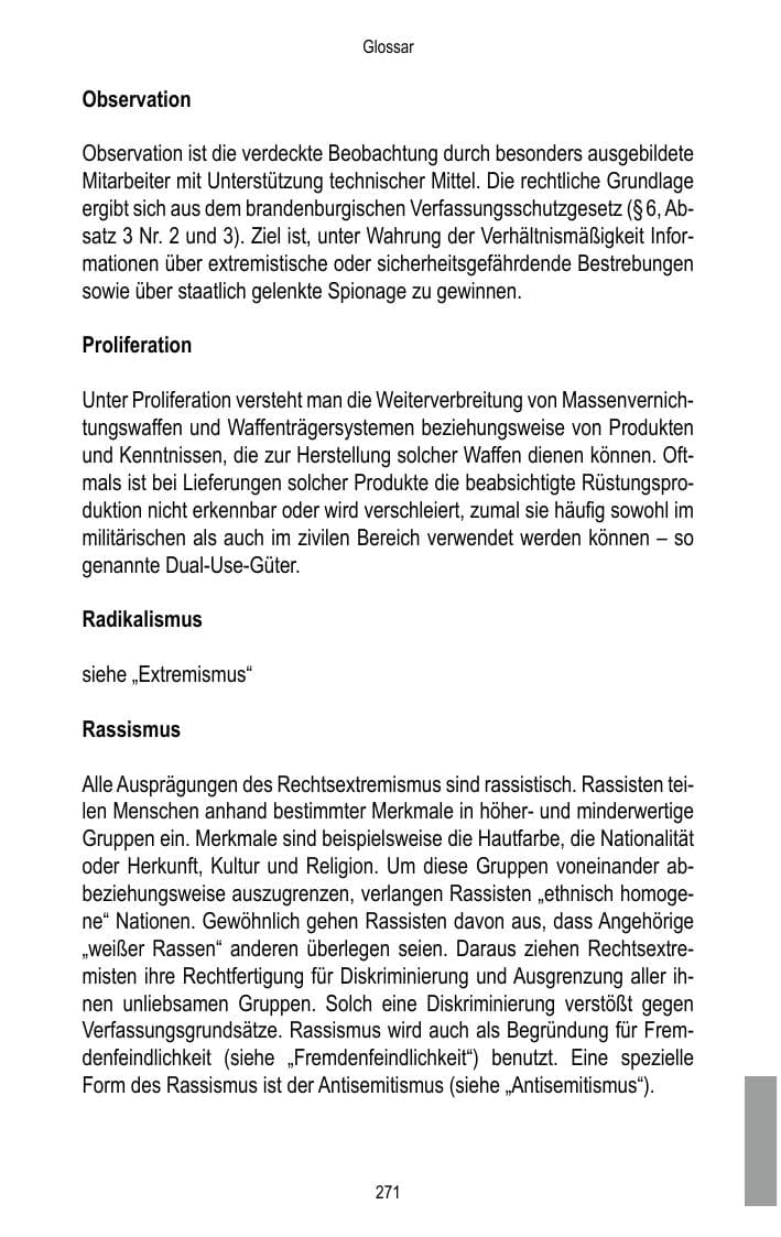 Seite 273 des Verfassungsschutzbericht 2017 Brandenburg