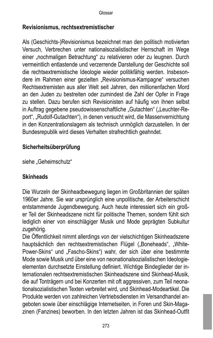 Seite 275 des Verfassungsschutzbericht 2017 Brandenburg