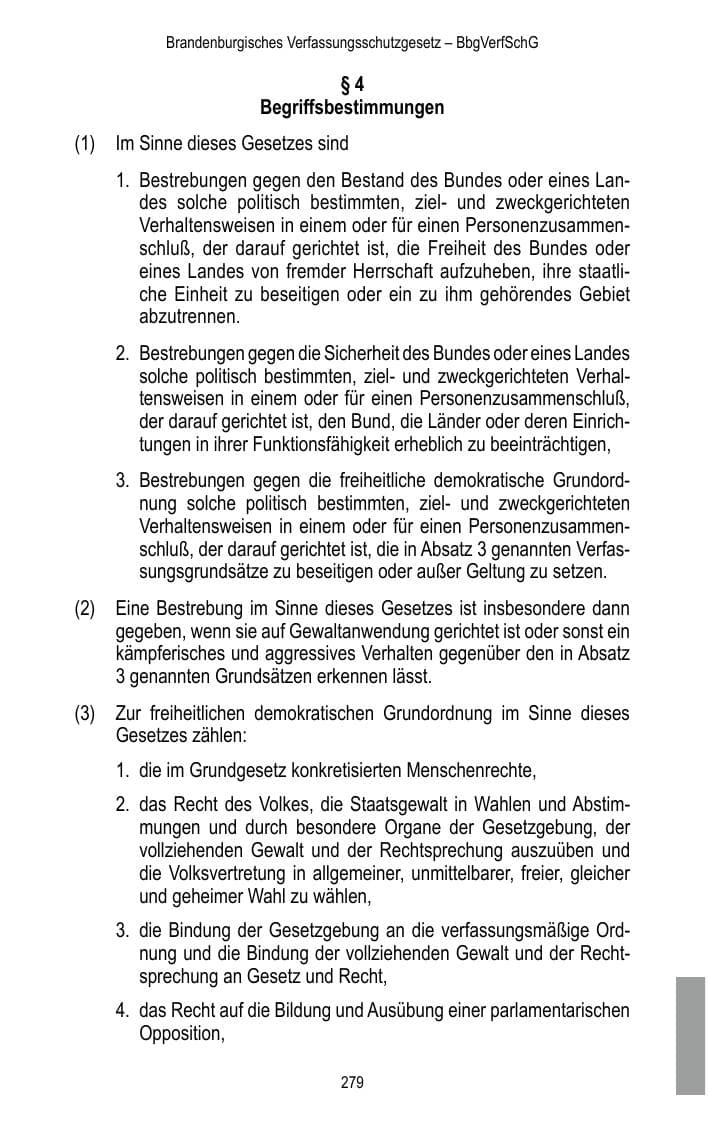 Seite 281 des Verfassungsschutzbericht 2017 Brandenburg