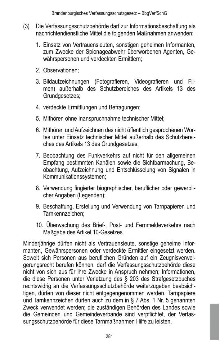 Seite 283 des Verfassungsschutzbericht 2017 Brandenburg