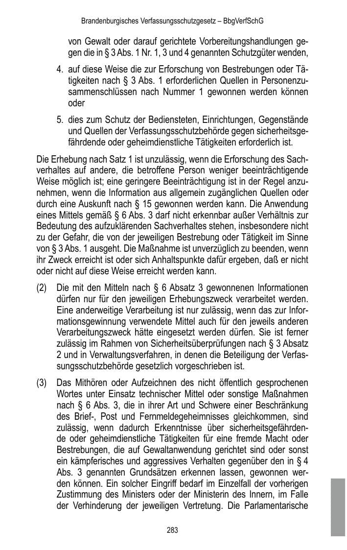 Seite 285 des Verfassungsschutzbericht 2017 Brandenburg