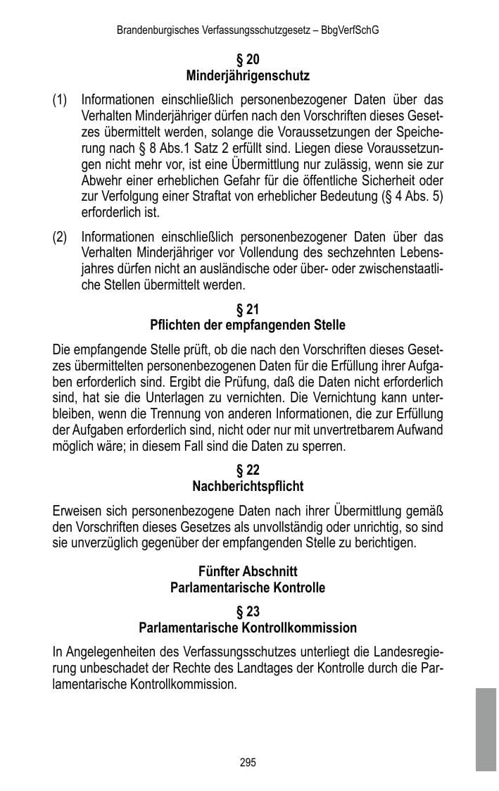 Seite 297 des Verfassungsschutzbericht 2017 Brandenburg