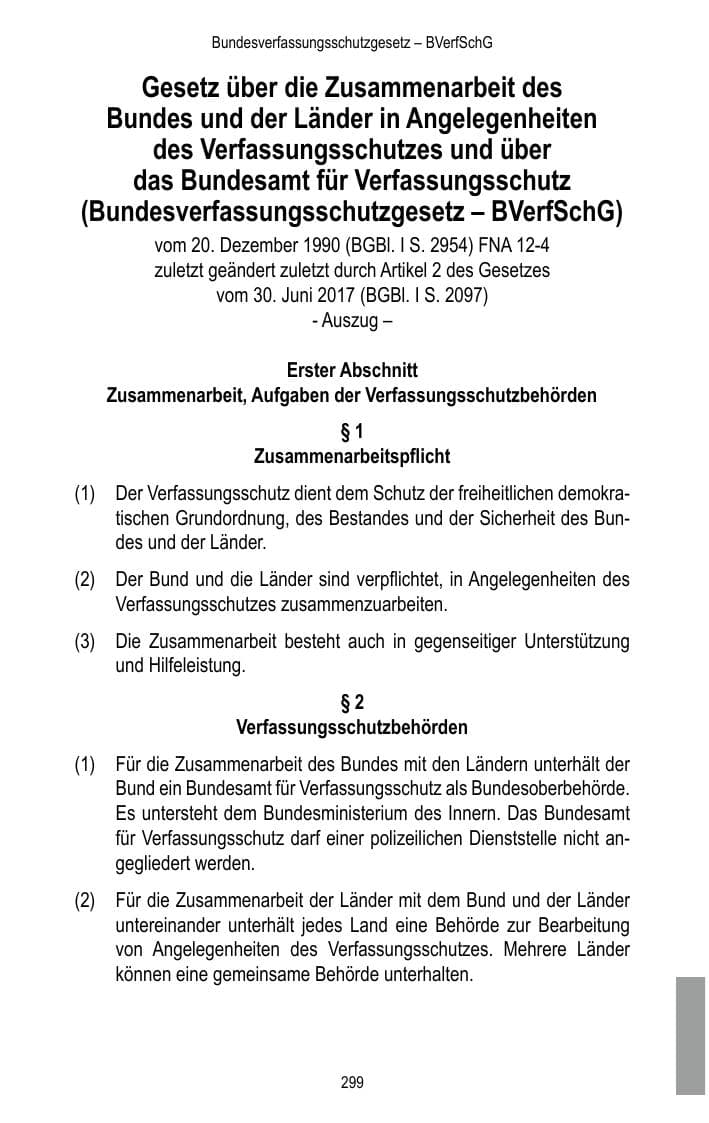 Seite 301 des Verfassungsschutzbericht 2017 Brandenburg