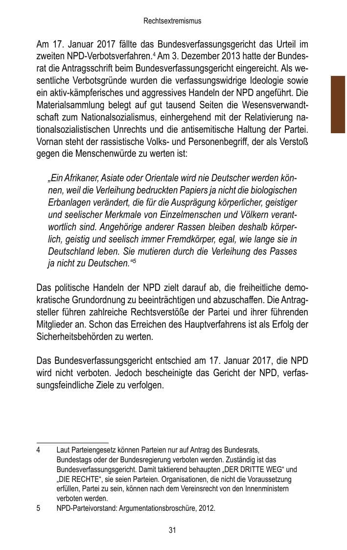 Seite 33 des Verfassungsschutzbericht 2017 Brandenburg