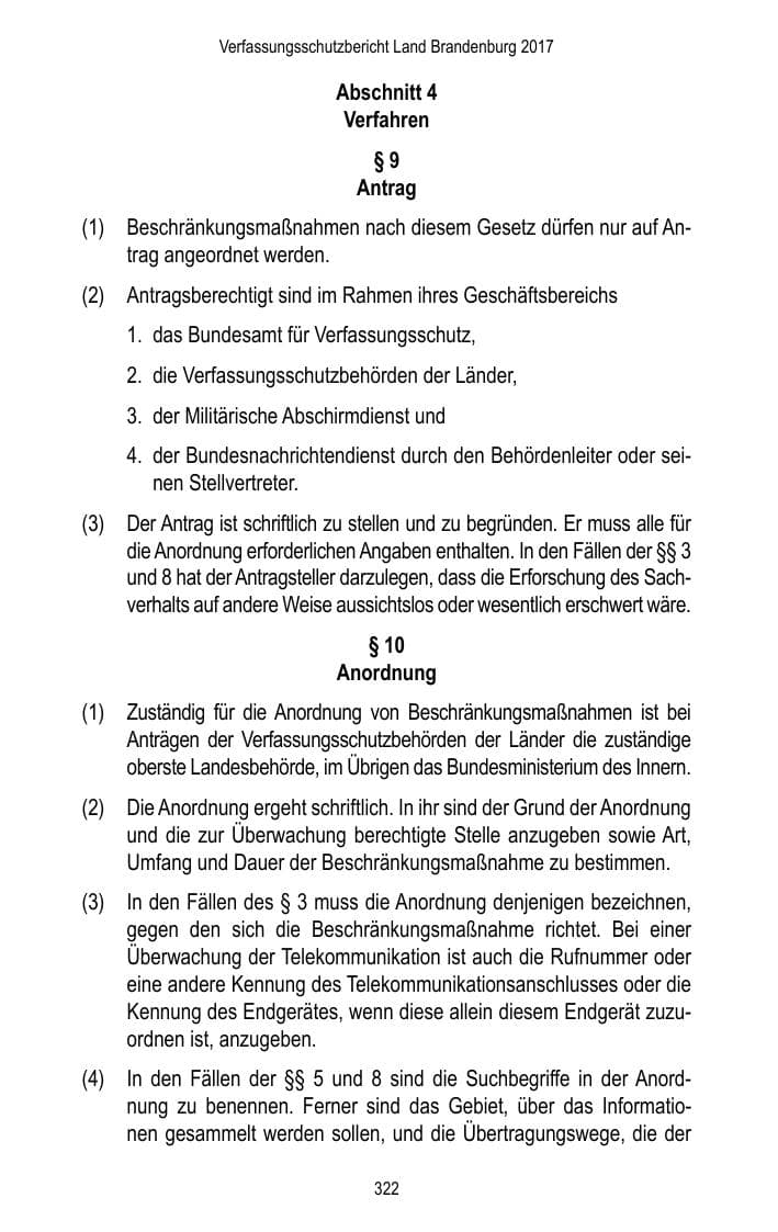 Seite 324 des Verfassungsschutzbericht 2017 Brandenburg