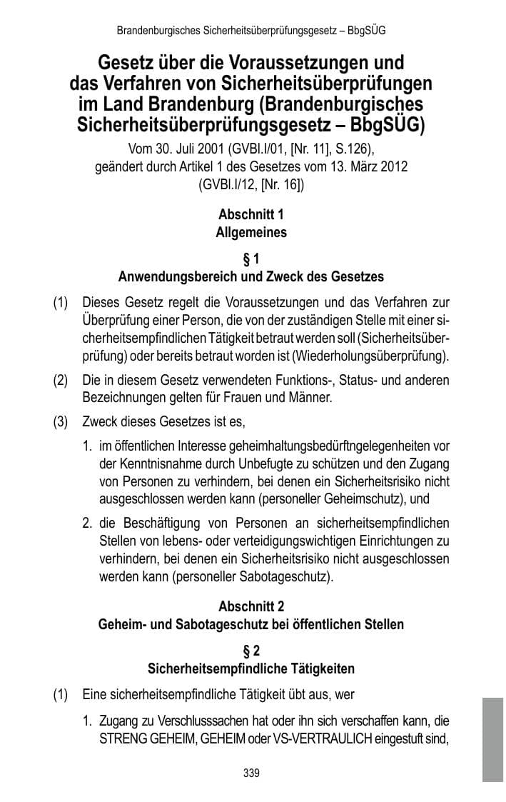 Seite 341 des Verfassungsschutzbericht 2017 Brandenburg