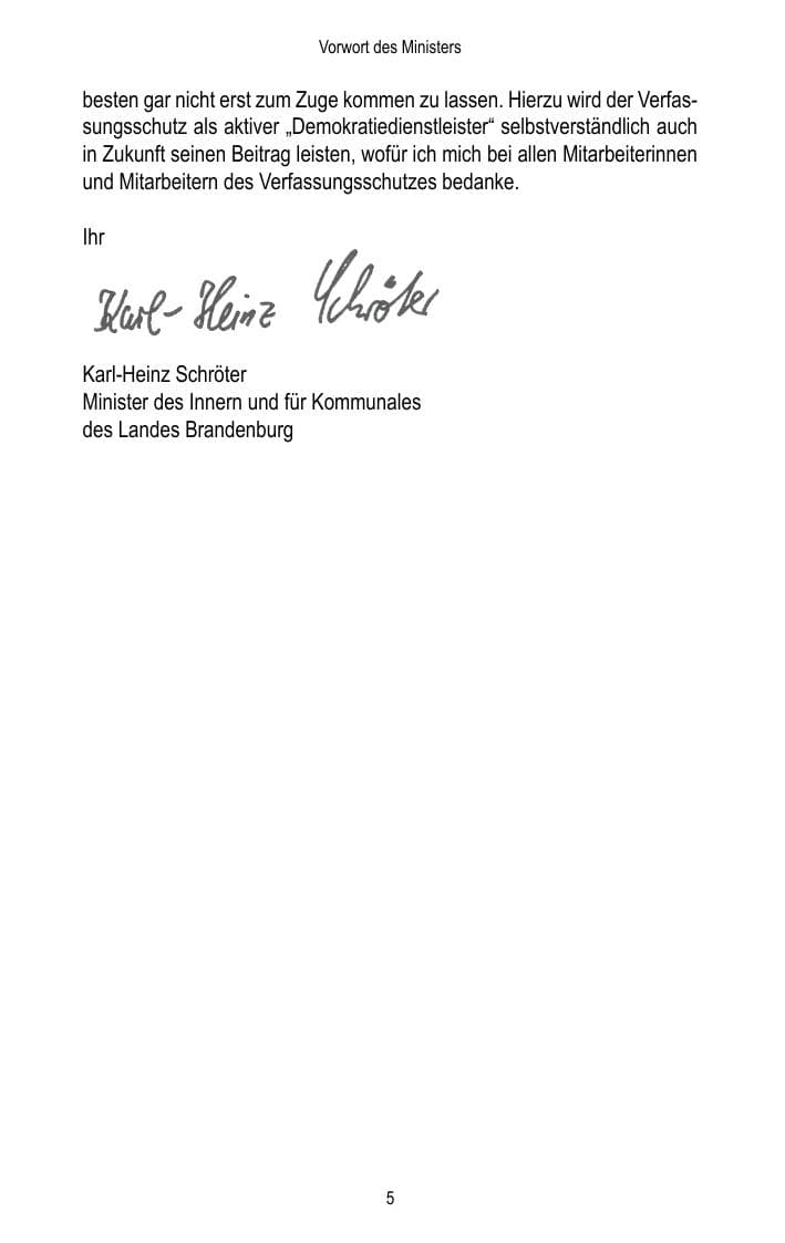 Seite 7 des Verfassungsschutzbericht 2017 Brandenburg