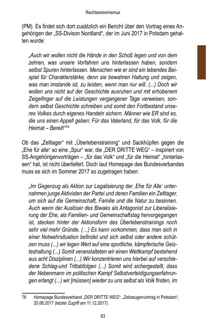 Seite 65 des Verfassungsschutzbericht 2017 Brandenburg