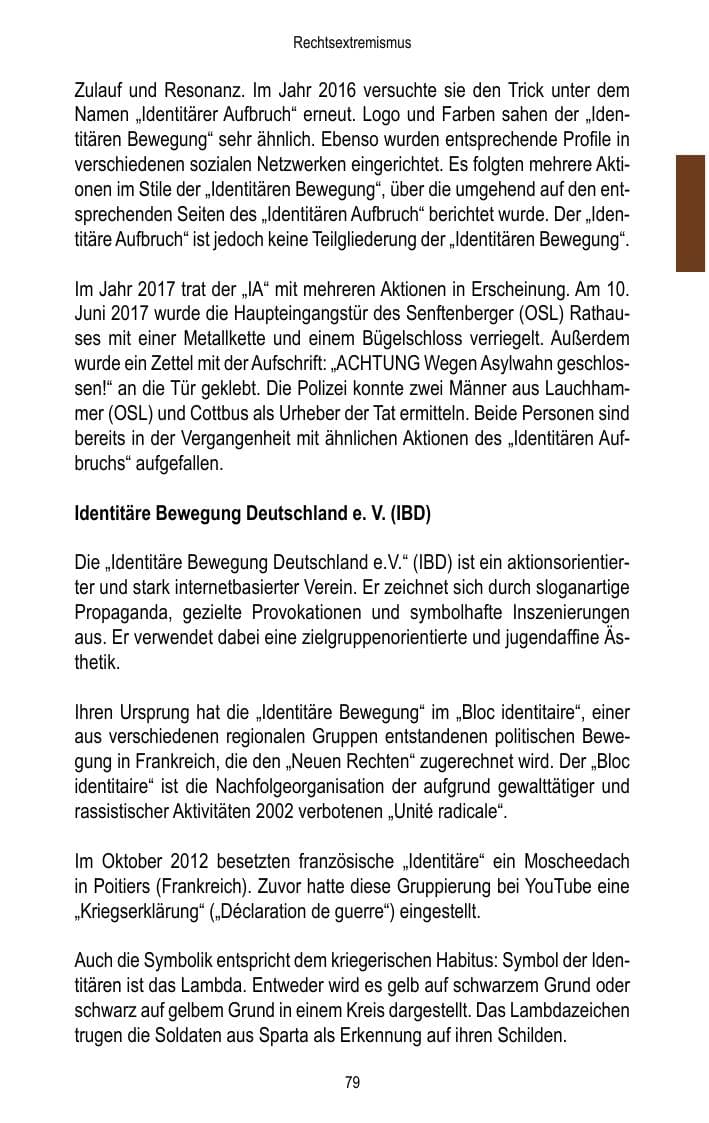 Seite 81 des Verfassungsschutzbericht 2017 Brandenburg