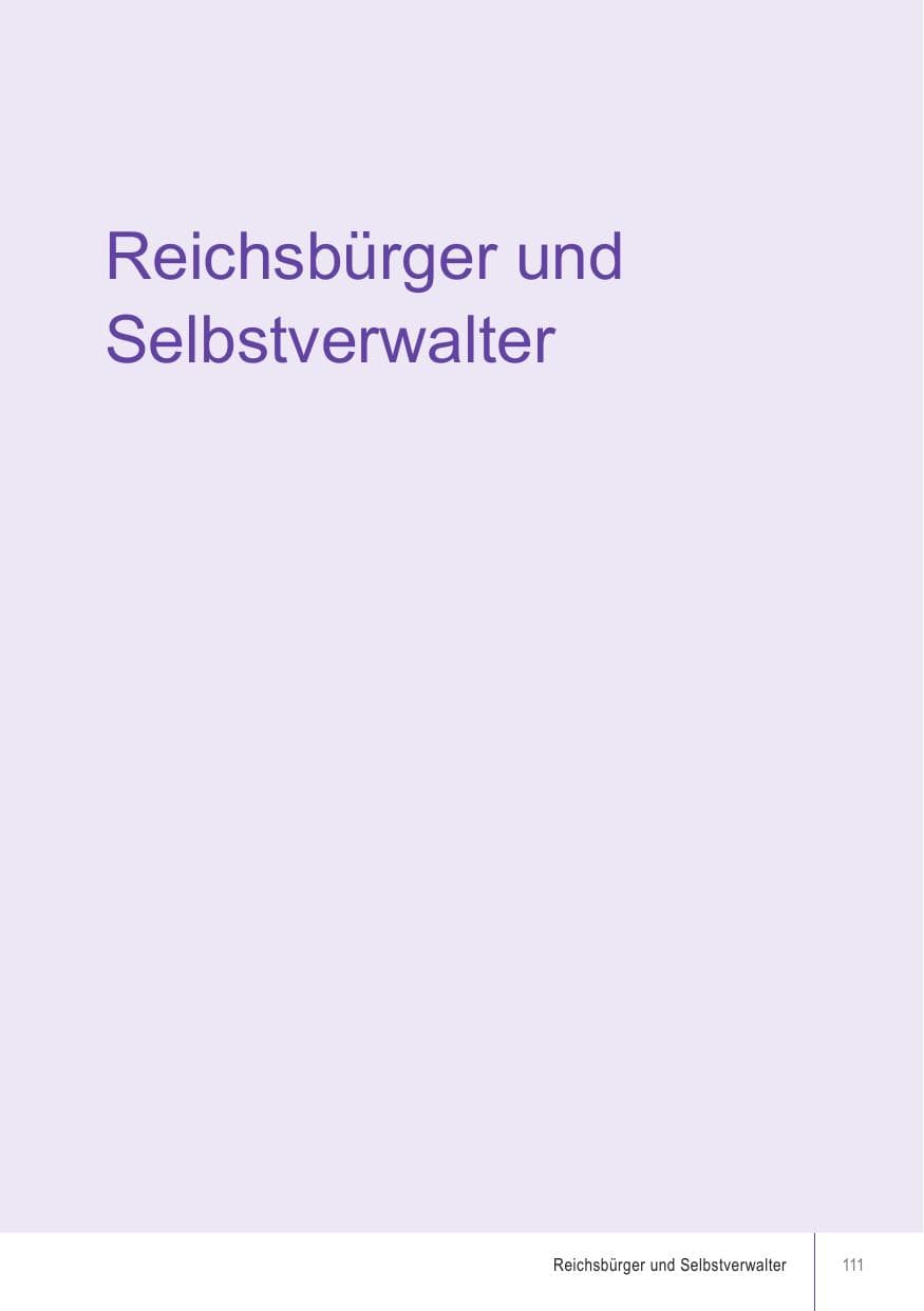 Seite 111 des Verfassungsschutzbericht 2018 Brandenburg