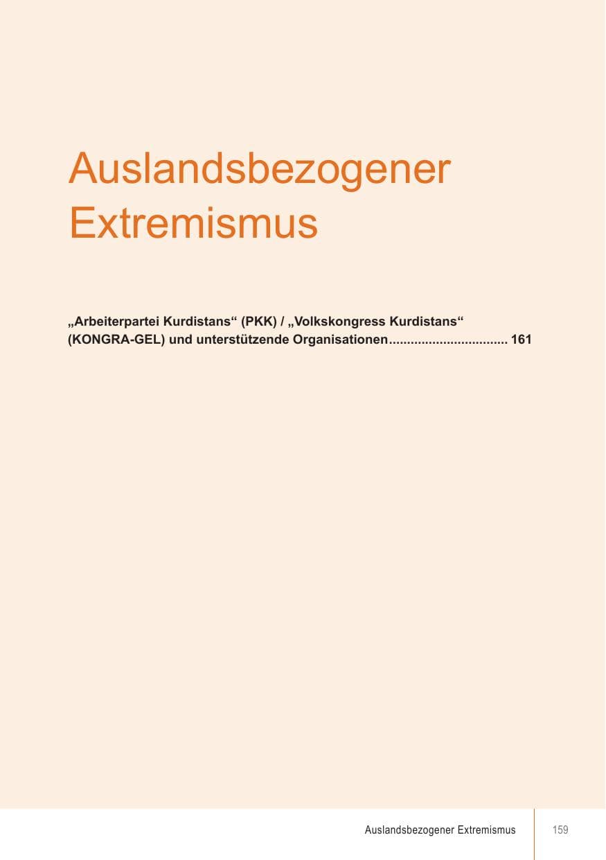 Seite 159 des Verfassungsschutzbericht 2018 Brandenburg