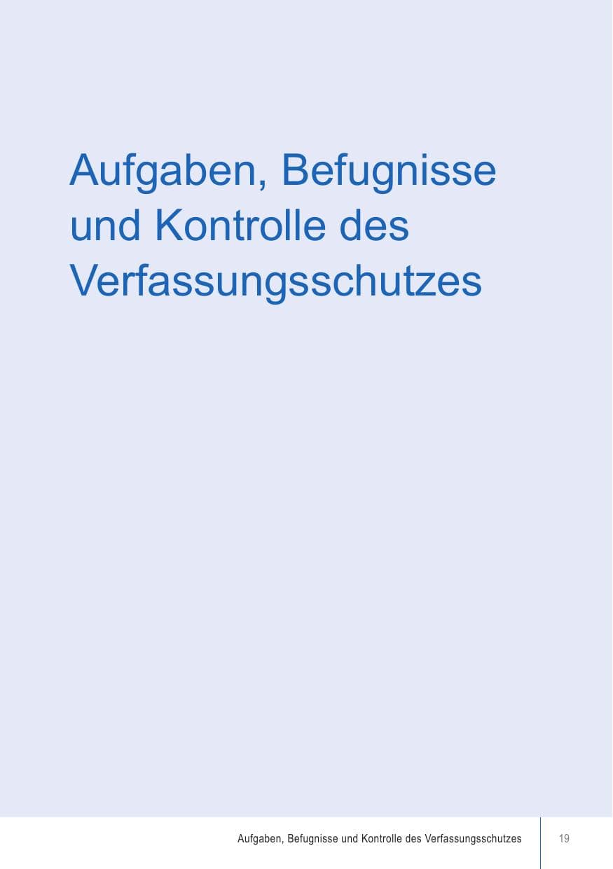 Seite 19 des Verfassungsschutzbericht 2018 Brandenburg