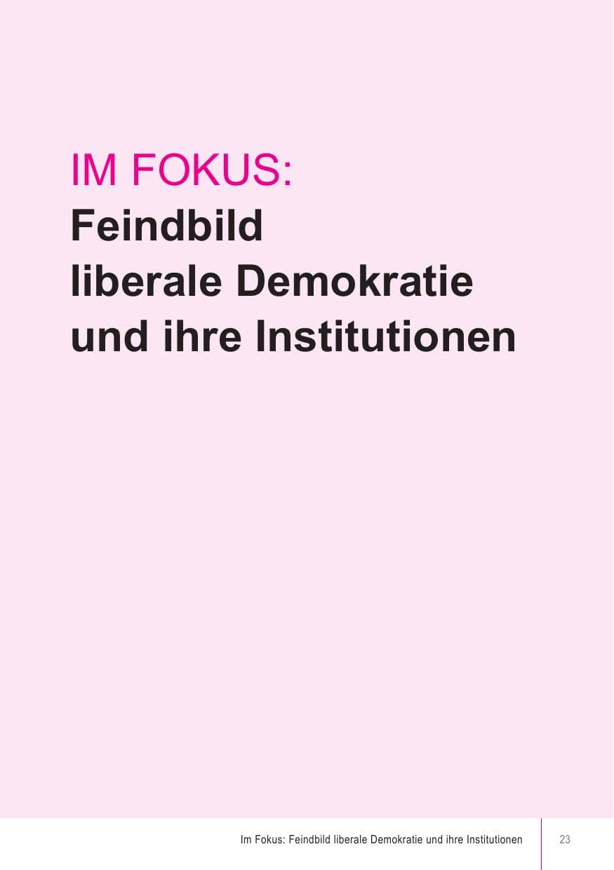 Seite 23 des Verfassungsschutzbericht 2018 Brandenburg