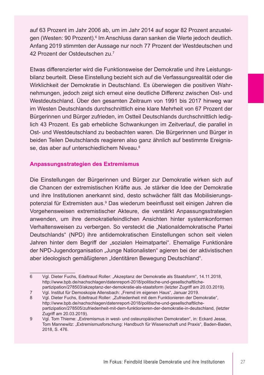 Seite 27 des Verfassungsschutzbericht 2018 Brandenburg