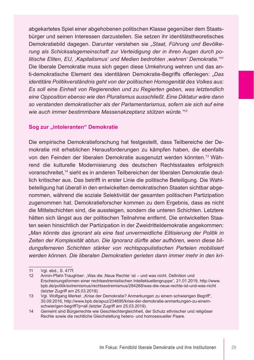 Seite 29 des Verfassungsschutzbericht 2018 Brandenburg