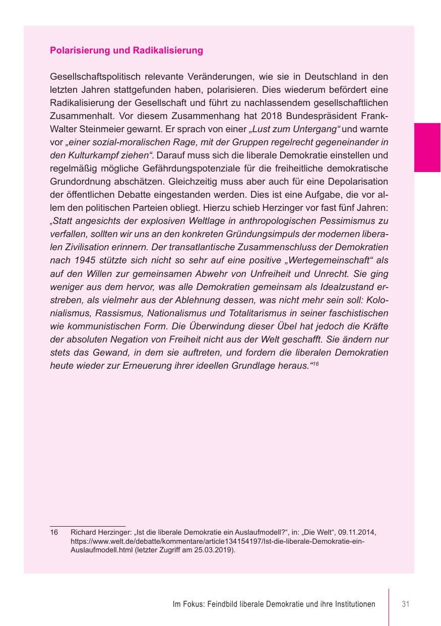 Seite 31 des Verfassungsschutzbericht 2018 Brandenburg