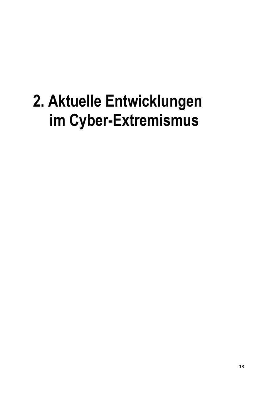 Seite 18 des Verfassungsschutzbericht 2019 Brandenburg