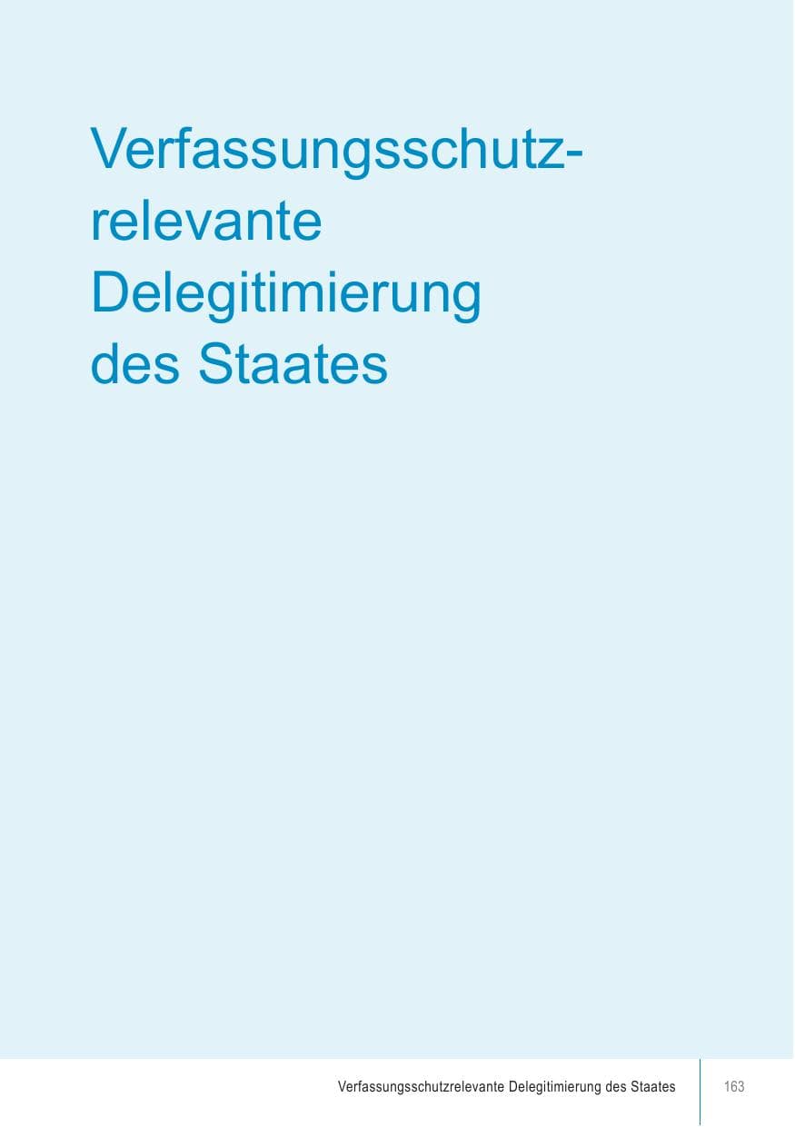 Seite 163 des Verfassungsschutzbericht 2021 Brandenburg