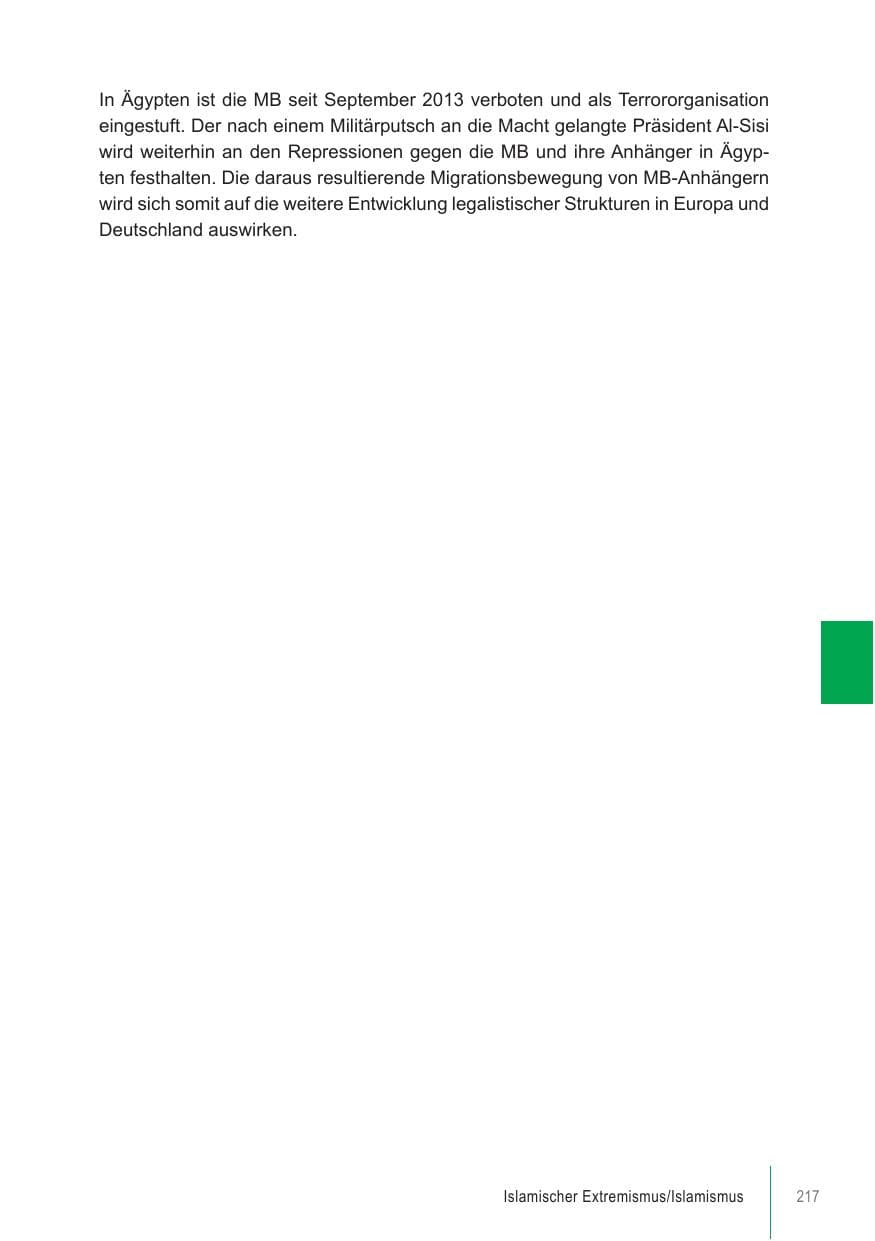 Seite 217 des Verfassungsschutzbericht 2021 Brandenburg
