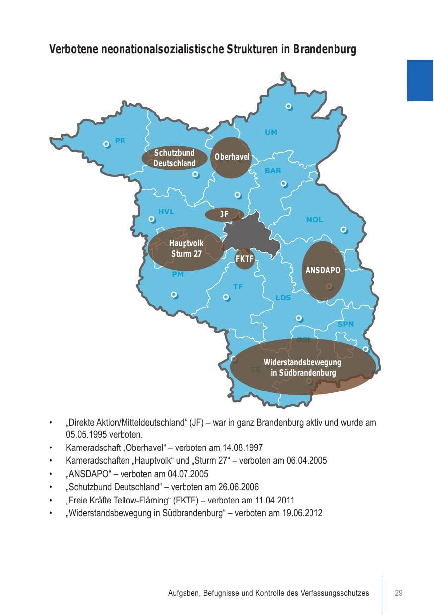 Seite 29 des Verfassungsschutzbericht 2021 Brandenburg