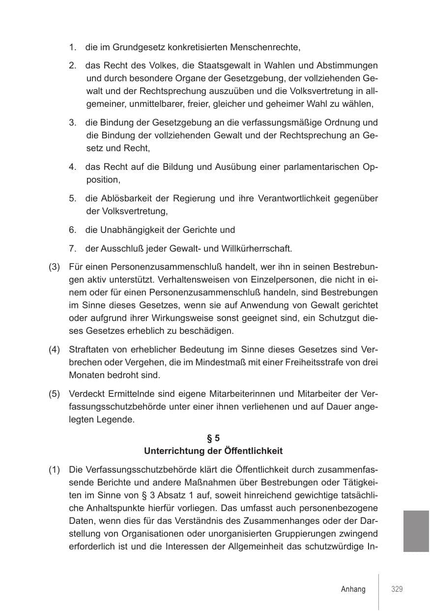 Seite 329 des Verfassungsschutzbericht 2021 Brandenburg