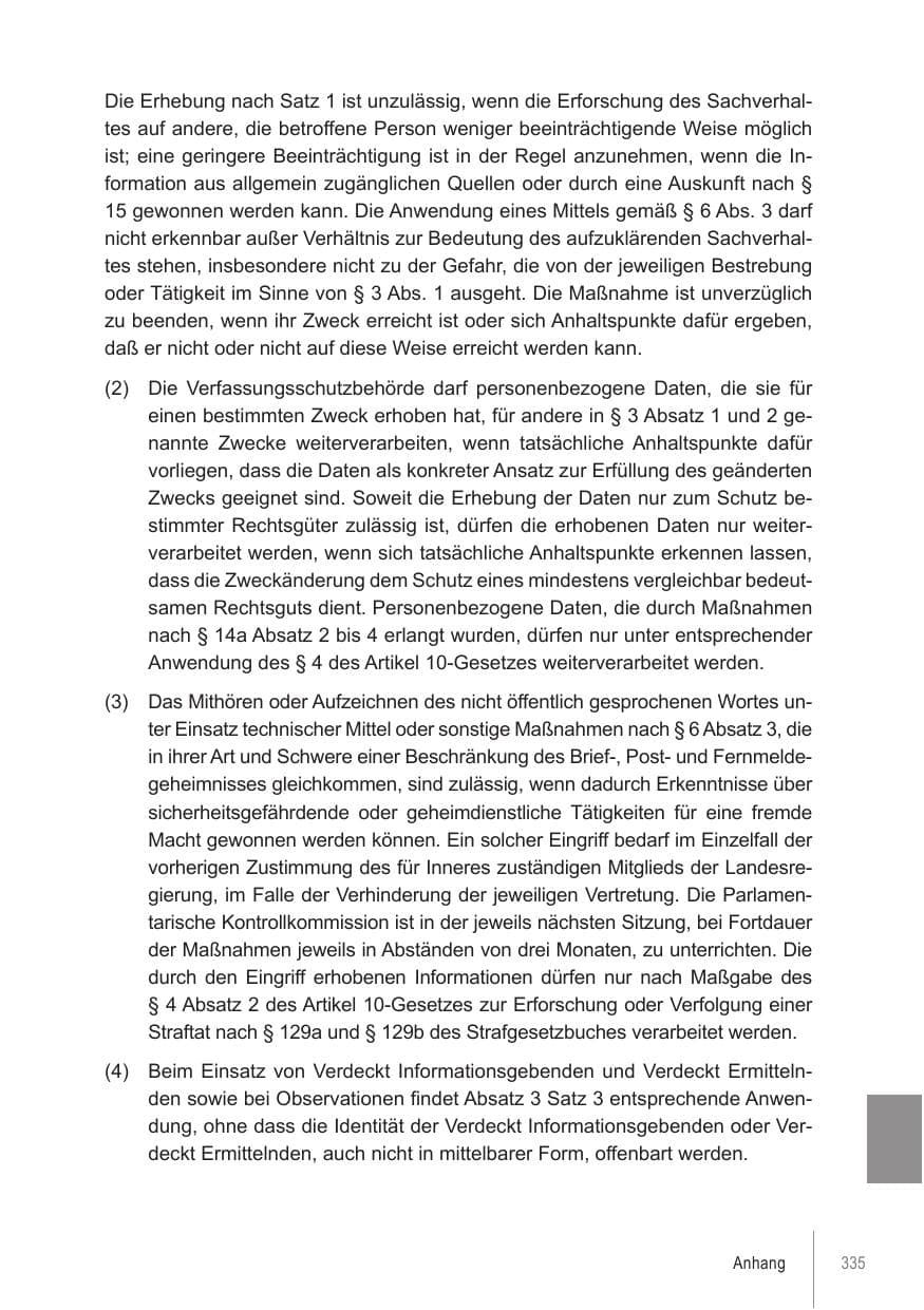 Seite 335 des Verfassungsschutzbericht 2021 Brandenburg