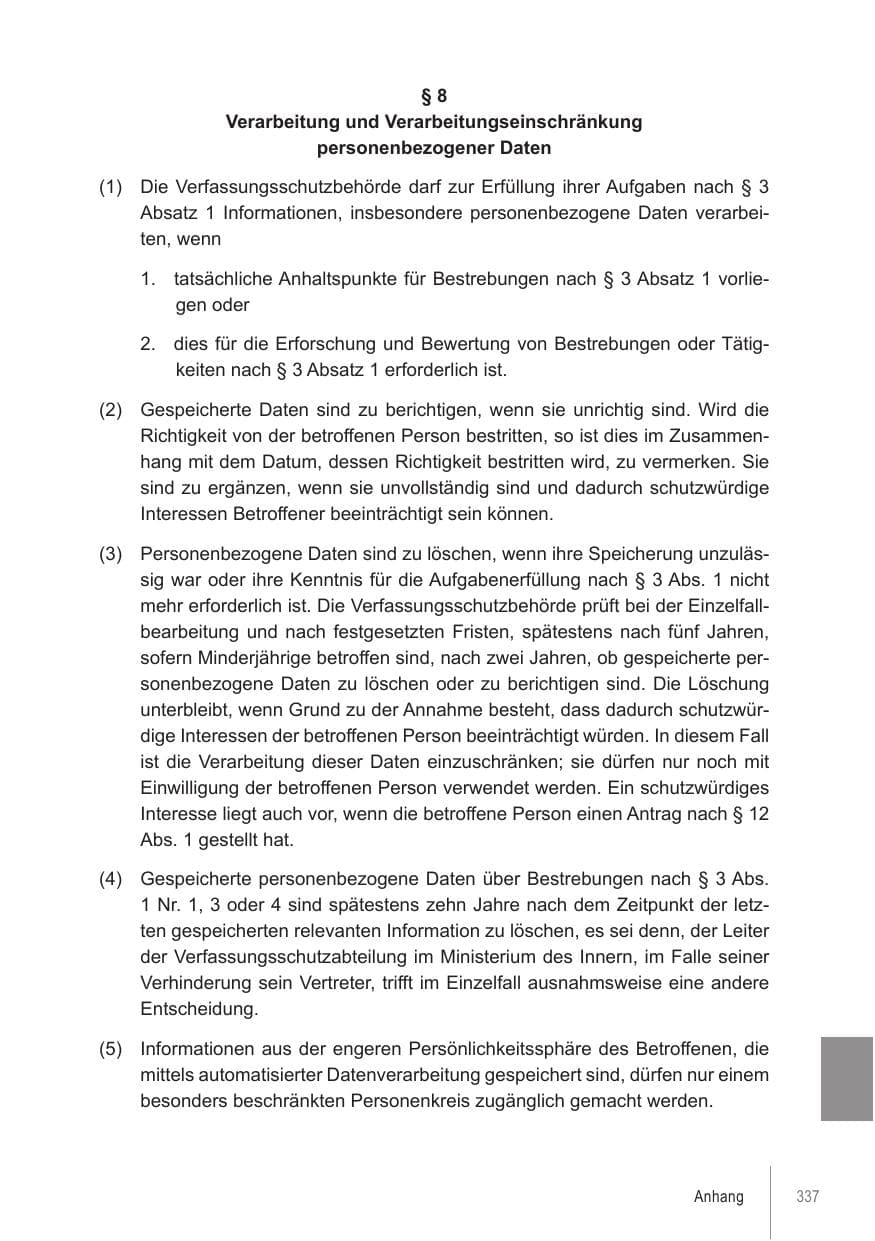 Seite 337 des Verfassungsschutzbericht 2021 Brandenburg