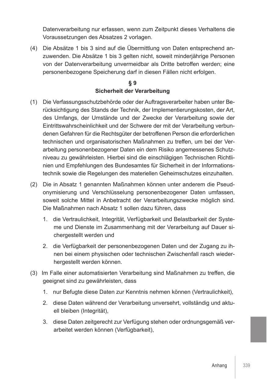 Seite 339 des Verfassungsschutzbericht 2021 Brandenburg