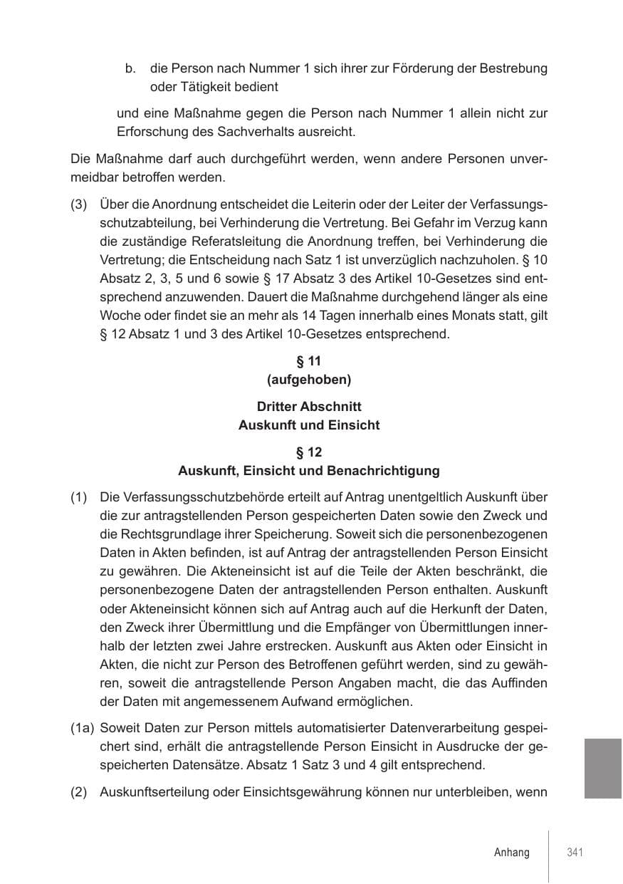 Seite 341 des Verfassungsschutzbericht 2021 Brandenburg
