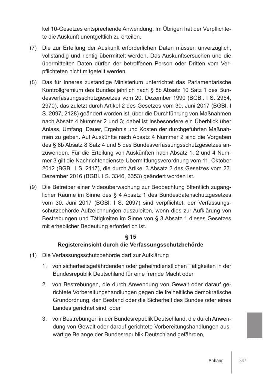 Seite 347 des Verfassungsschutzbericht 2021 Brandenburg