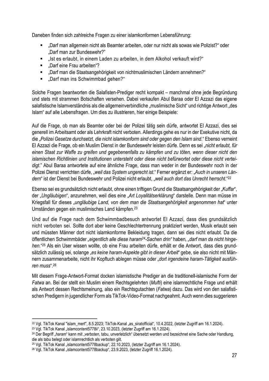 Seite 27 des Verfassungsschutzbericht 2023 Brandenburg
