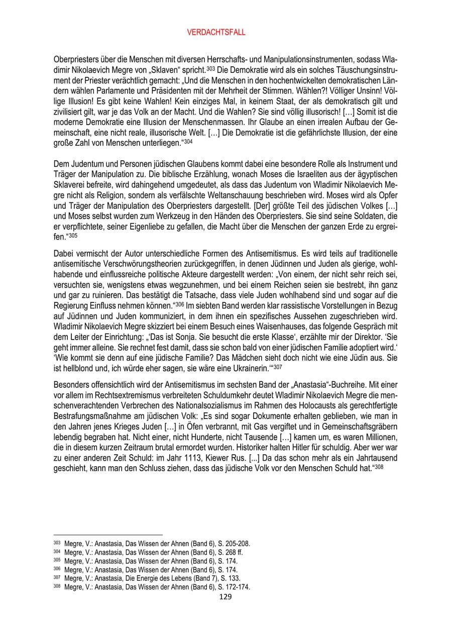 Seite 129 des Verfassungsschutzbericht 2024 Brandenburg