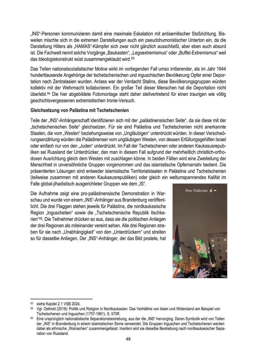 Seite 48 des Verfassungsschutzbericht 2024 Brandenburg