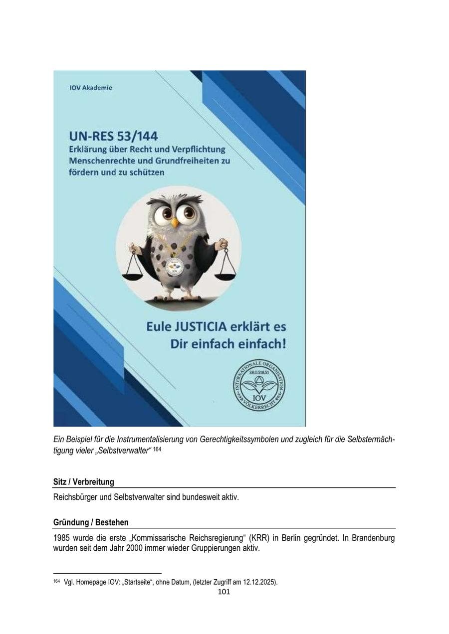 Seite 101 des Verfassungsschutzbericht 2025 Brandenburg