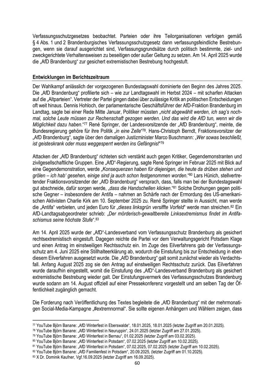 Seite 60 des Verfassungsschutzbericht 2025 Brandenburg