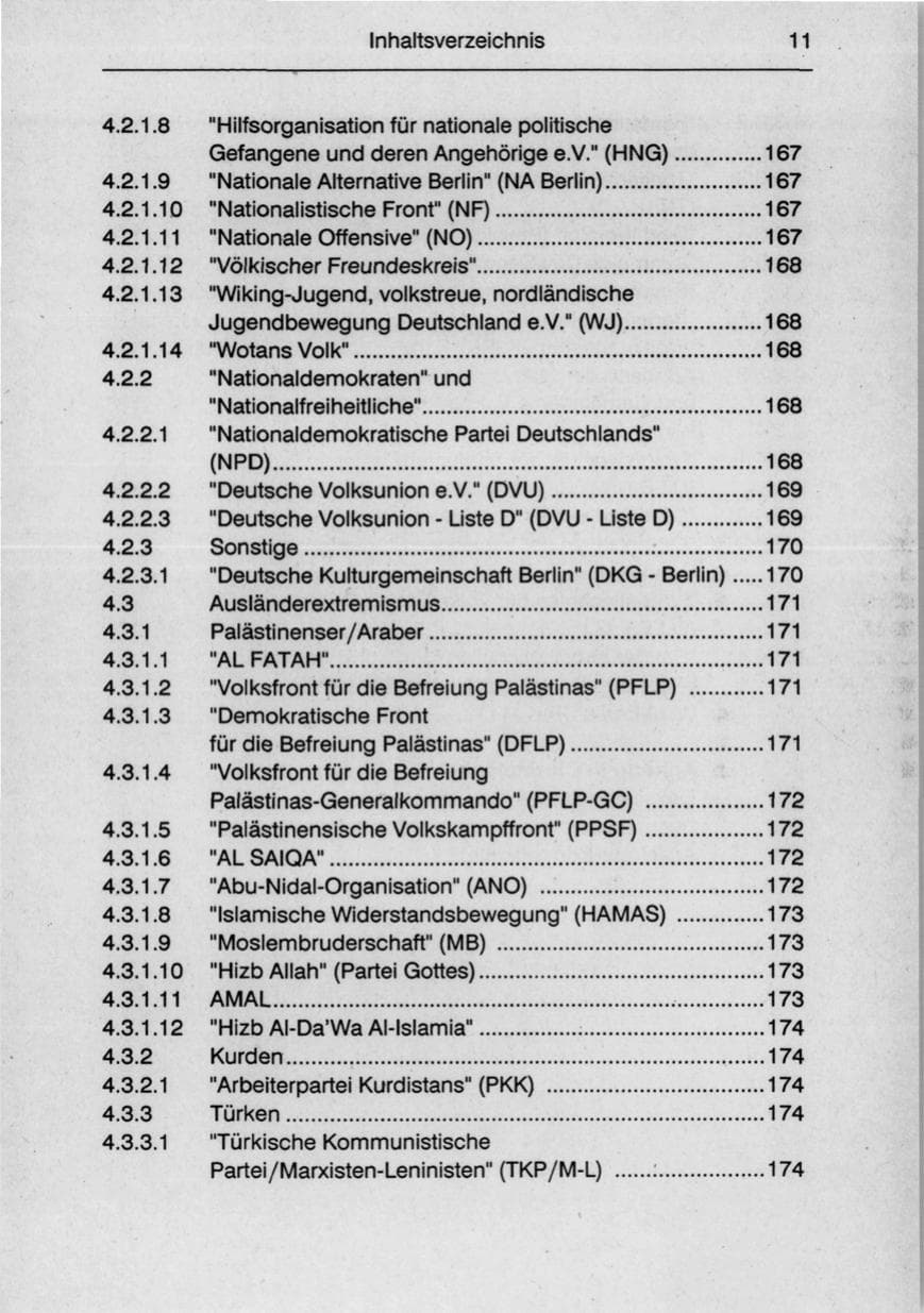 Seite 13 des Verfassungsschutzbericht 1990 Berlin