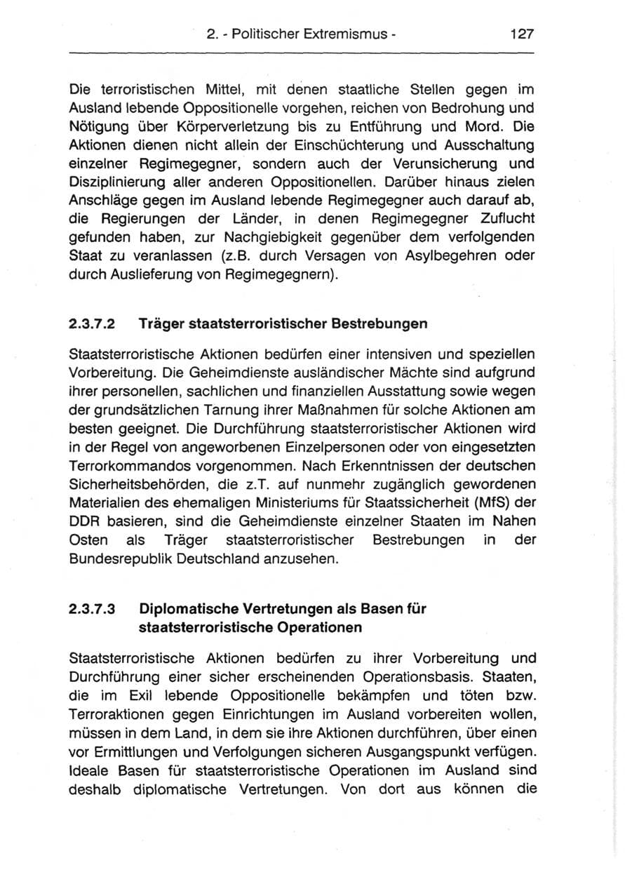 Seite 129 des Verfassungsschutzbericht 1990 Berlin