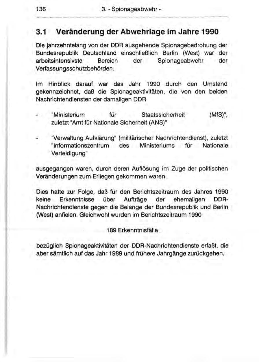 Seite 138 des Verfassungsschutzbericht 1990 Berlin