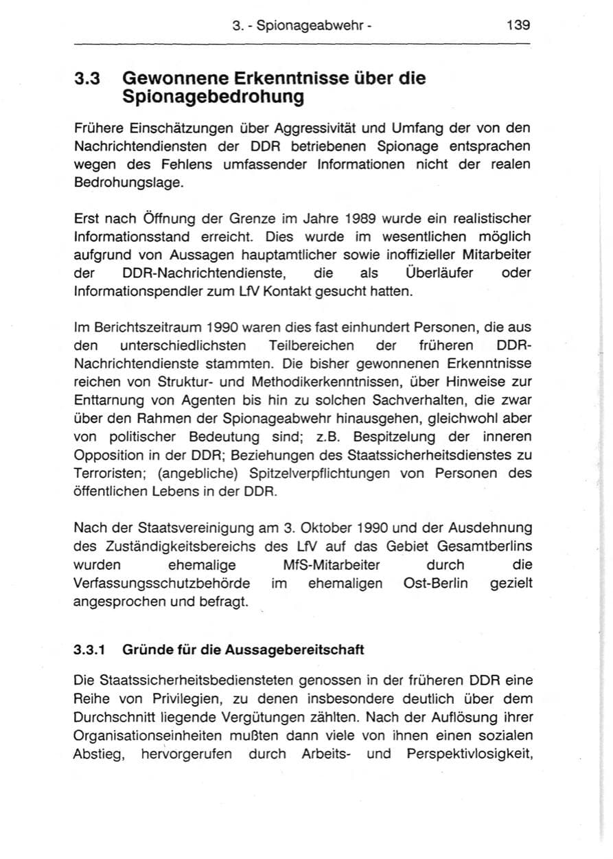 Seite 141 des Verfassungsschutzbericht 1990 Berlin