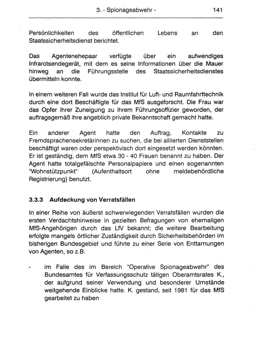 Seite 143 des Verfassungsschutzbericht 1990 Berlin