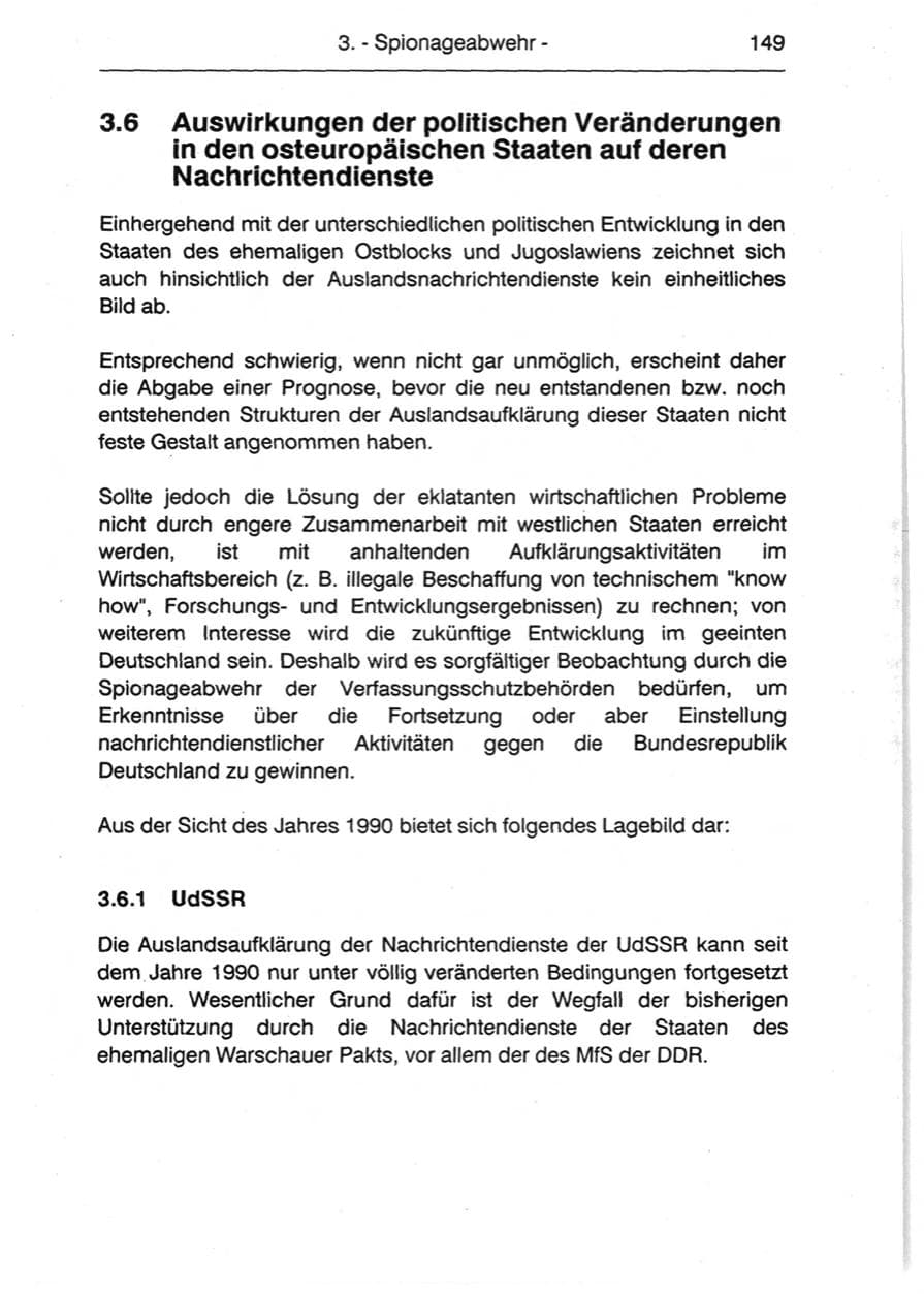 Seite 151 des Verfassungsschutzbericht 1990 Berlin