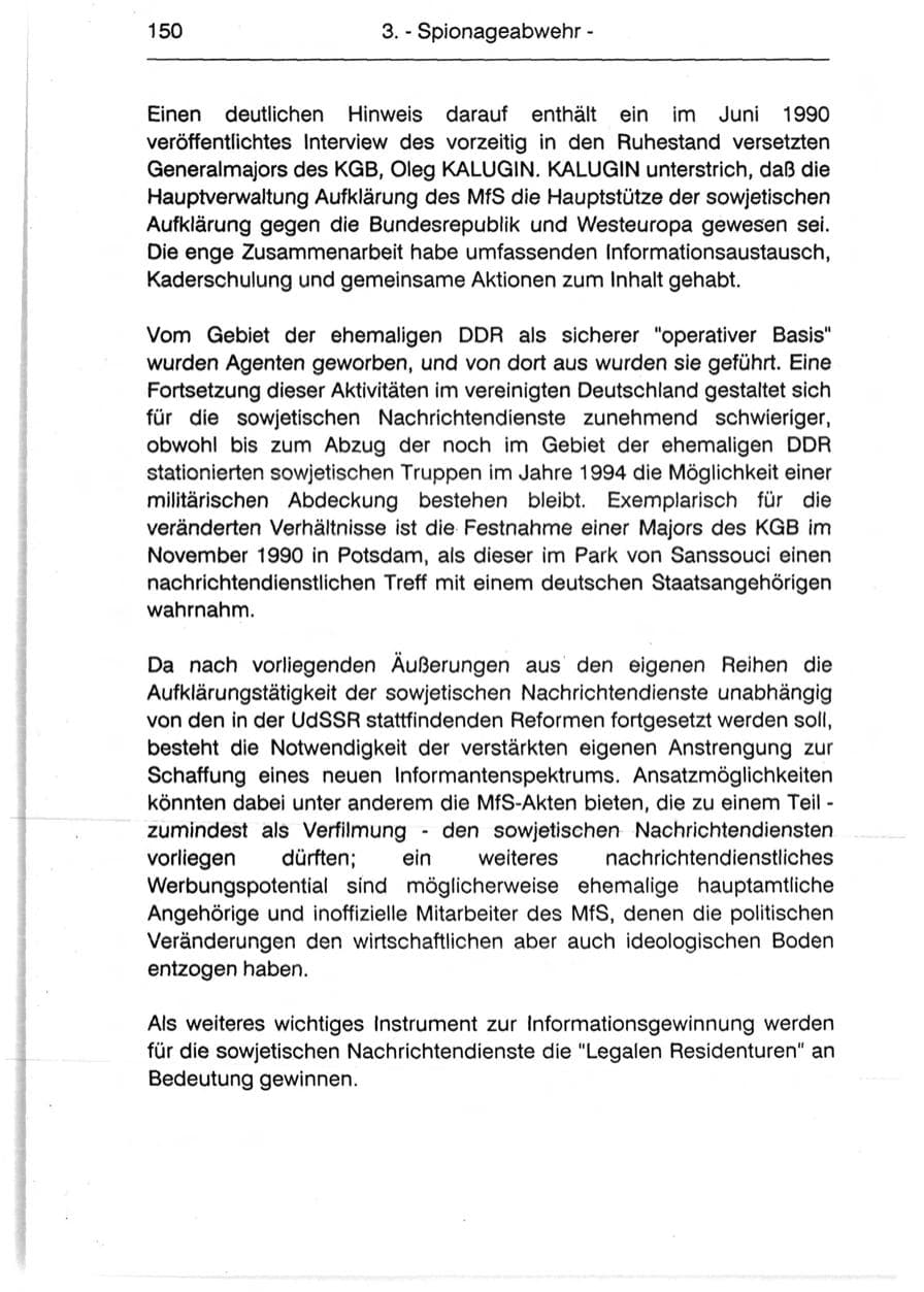 Seite 152 des Verfassungsschutzbericht 1990 Berlin