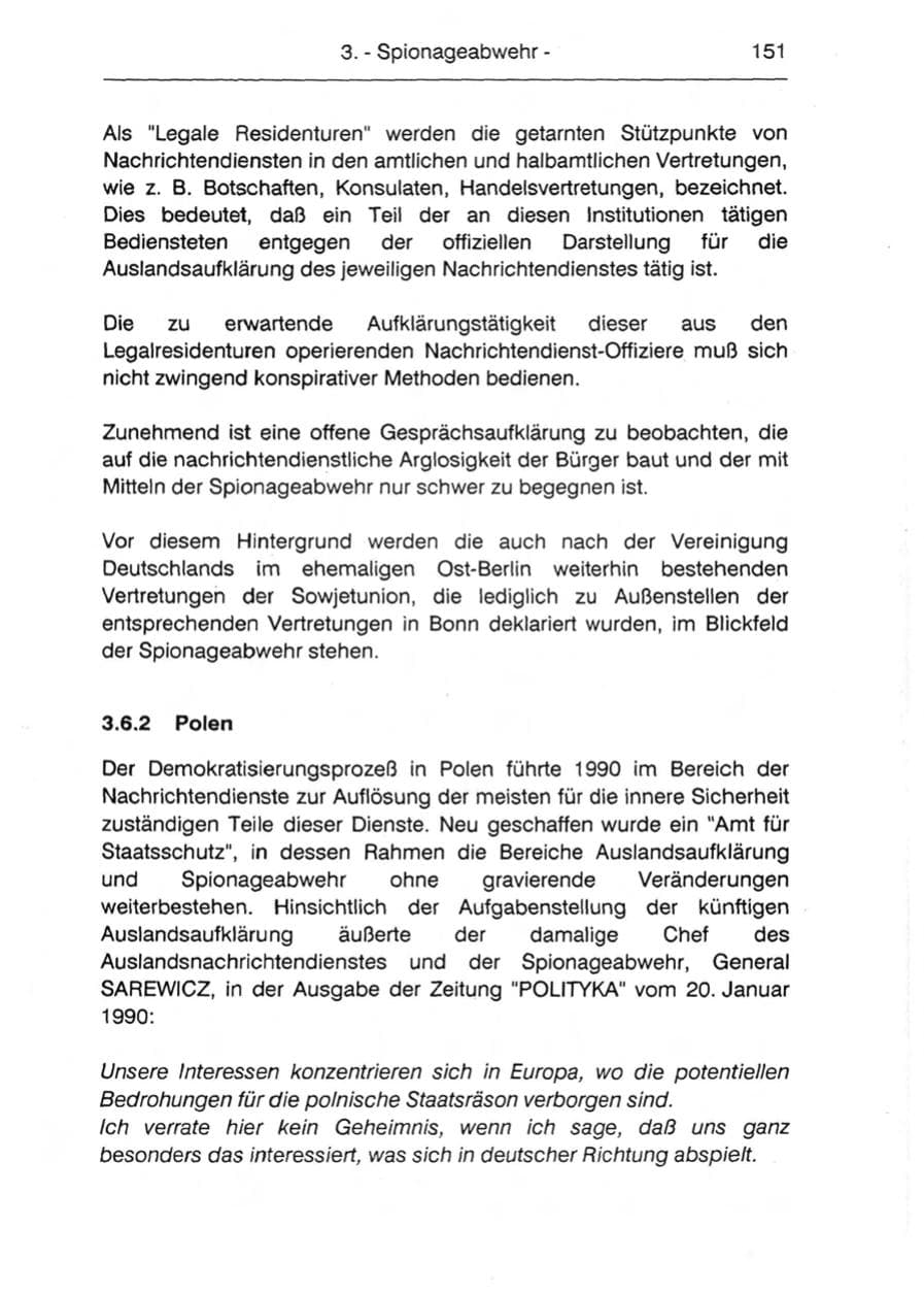 Seite 153 des Verfassungsschutzbericht 1990 Berlin
