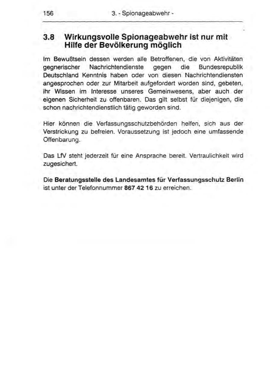 Seite 158 des Verfassungsschutzbericht 1990 Berlin