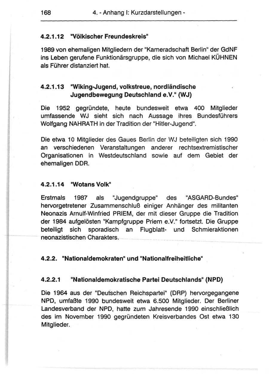 Seite 170 des Verfassungsschutzbericht 1990 Berlin