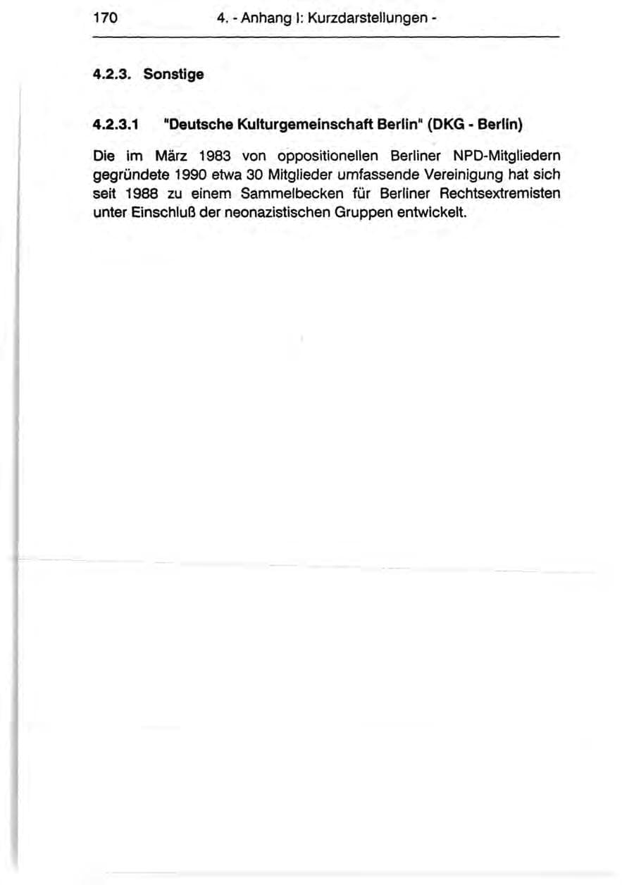 Seite 172 des Verfassungsschutzbericht 1990 Berlin