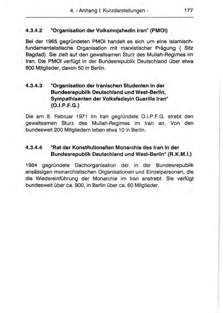 Seite 179 des Verfassungsschutzbericht 1990 Berlin