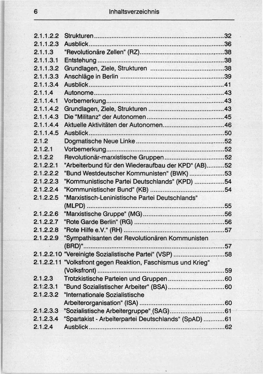 Seite 8 des Verfassungsschutzbericht 1990 Berlin
